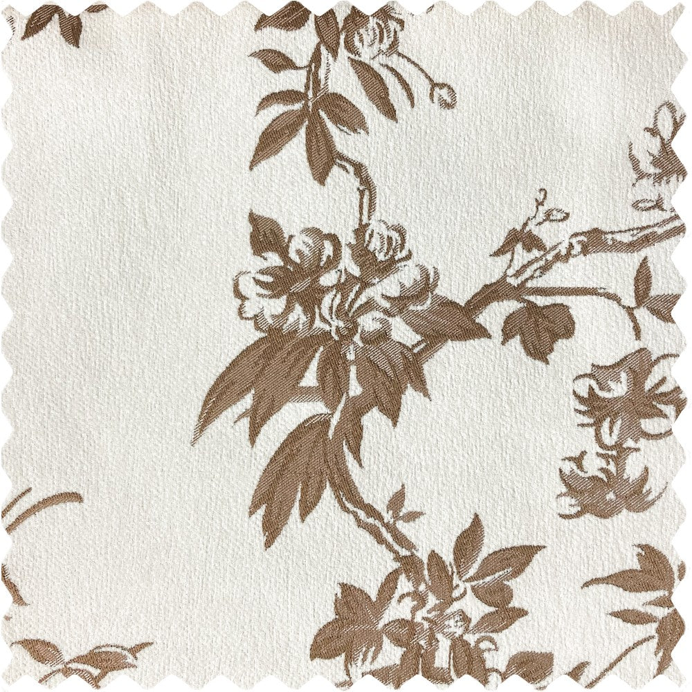 Ophelia - Perfect brown floral curtains in Fall hues!
