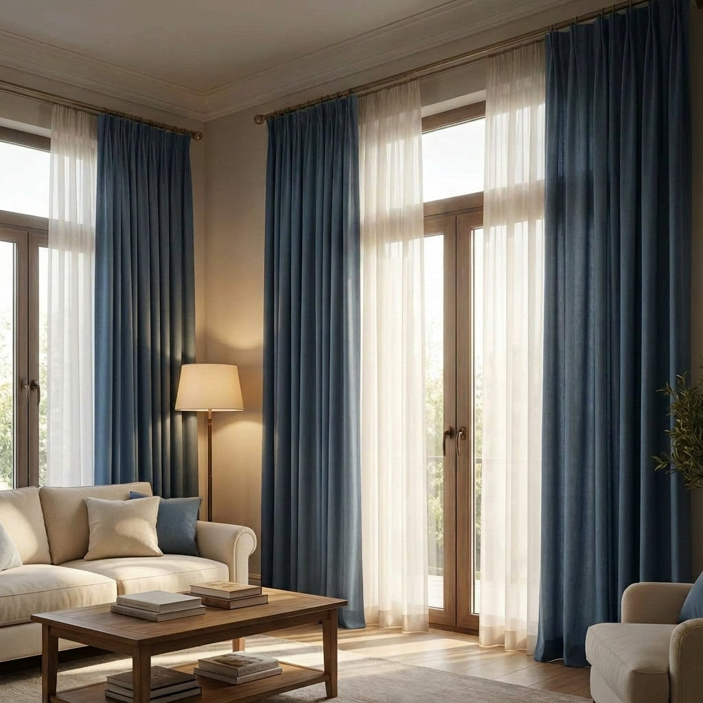 Living Room Curtain Selection Guide: Mastering Height, Sunlight, Lighting, and Color Use