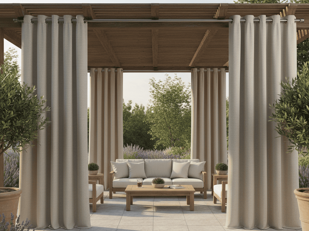 How to Prevent Outdoor Curtains from Flapping in the Wind?