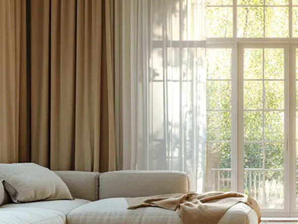 Curtains Idea for Living Room: Pairing Fabrics and Colors