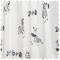 Aspen Minimalist Zebra Print Sheer Curtains