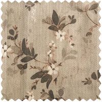 Cleo Beige Botanical Roman Shade