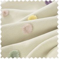 Ashley Pom Pom Embellished Chenille Curtains