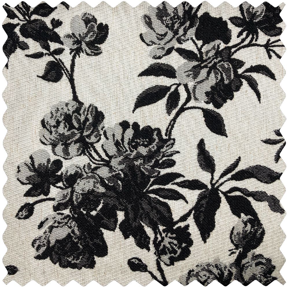 Aurora Retro Rose Blooming Jacquard Custom Curtains