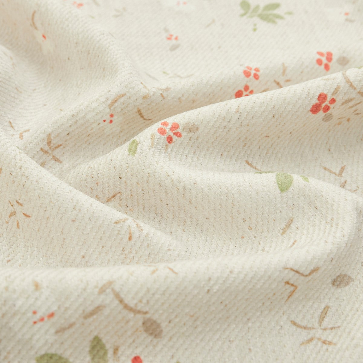 Natural Linen-Spring Floral Prints Linen Curtains-Livia (7)