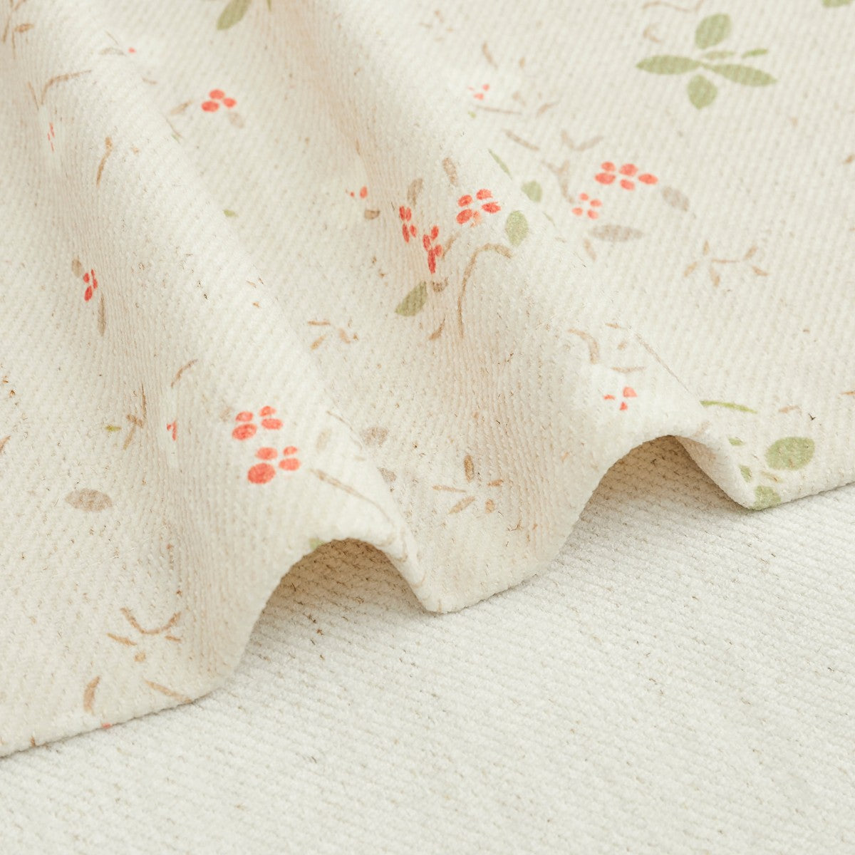 Natural Linen-Spring Floral Prints Linen Curtains-Livia (8)