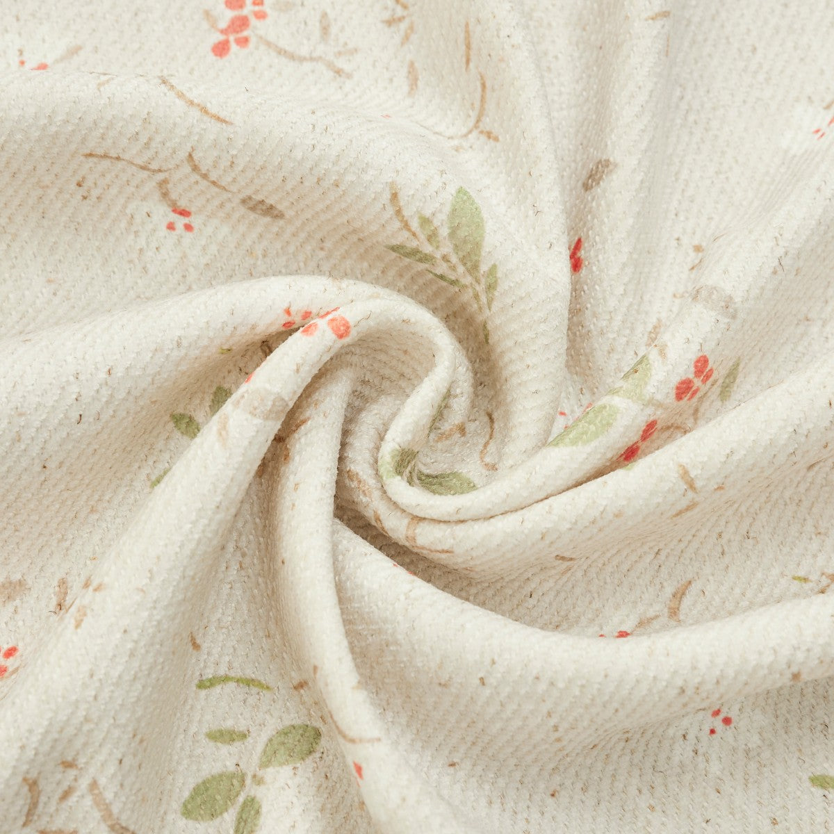 Natural Linen-Spring Floral Prints Linen Curtains-Livia (9)