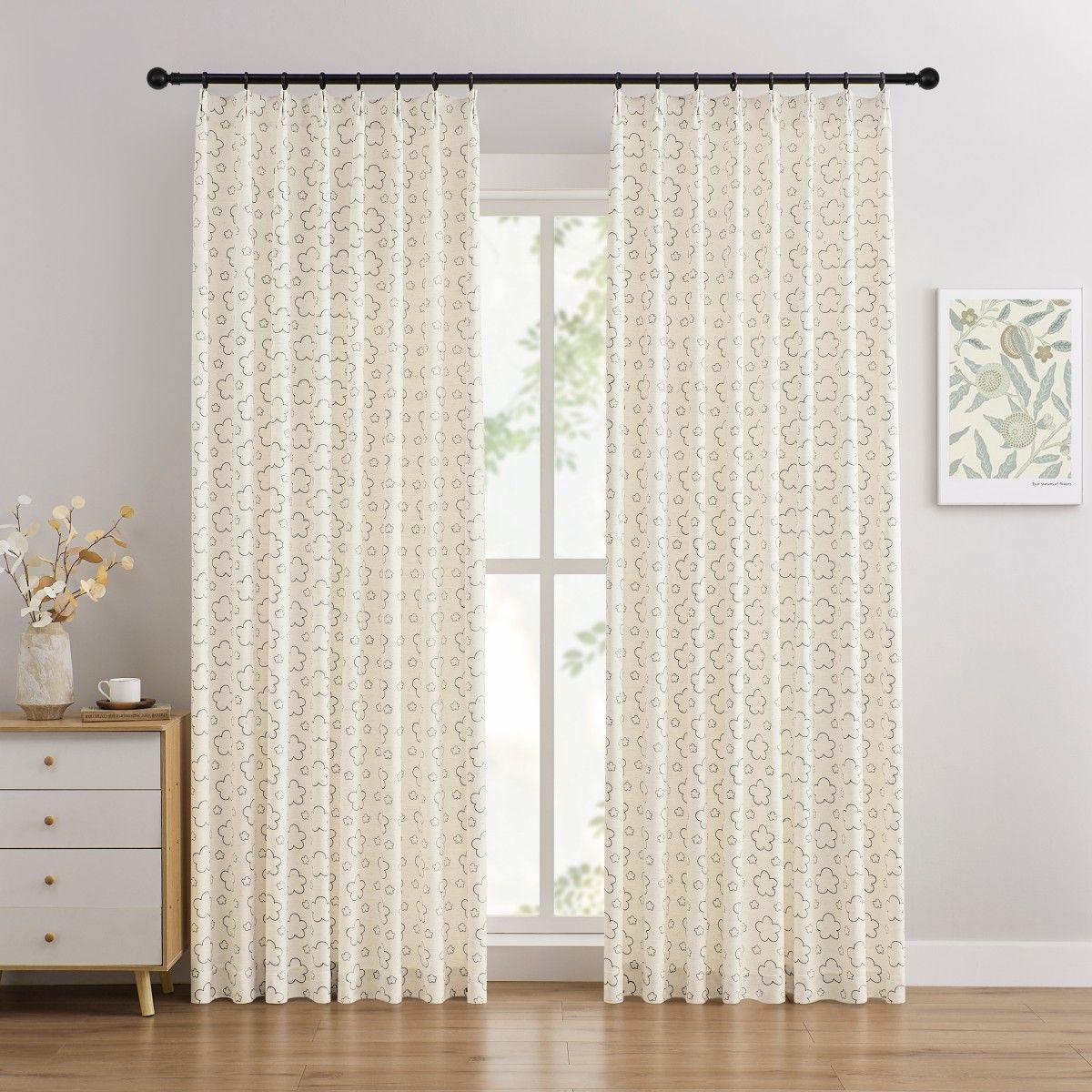 Natural White-Cloud Design Soft Linen Curtains-Leda (1)