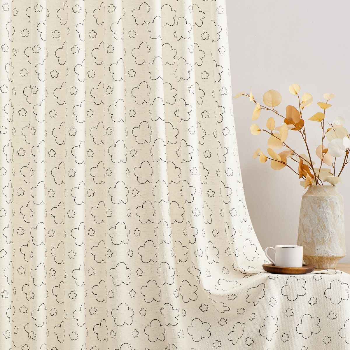 Natural White-Cloud Design Soft Linen Curtains-Leda (5)