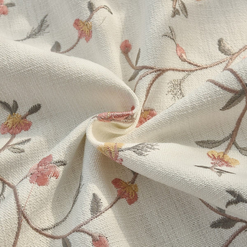 Bloom - Spring Hues Embroidered Floral Curtains