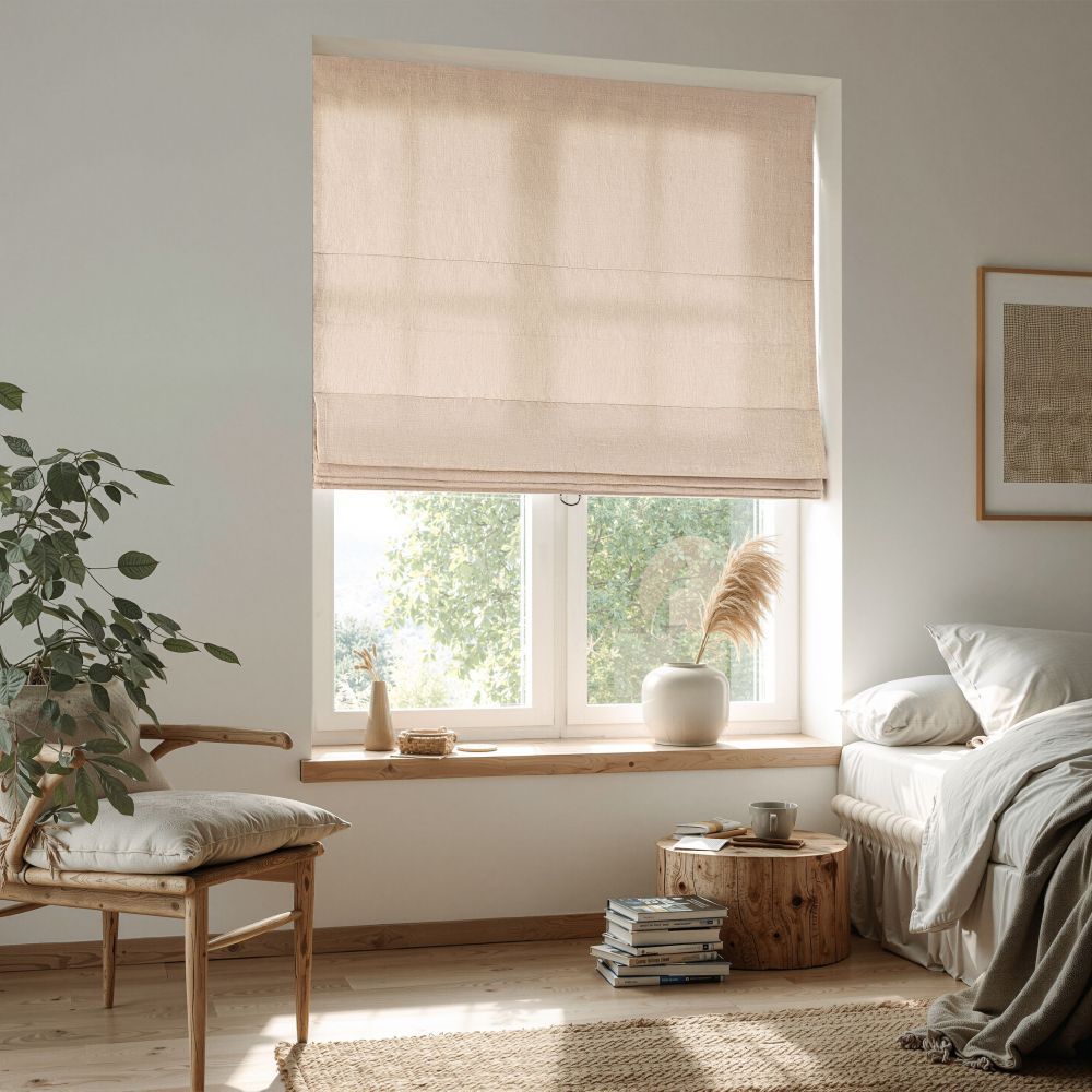 Cecilia Pure Linen Roman Shade