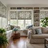 Julia Sage Green Floral Custom Roman Shade Country Style (8)
