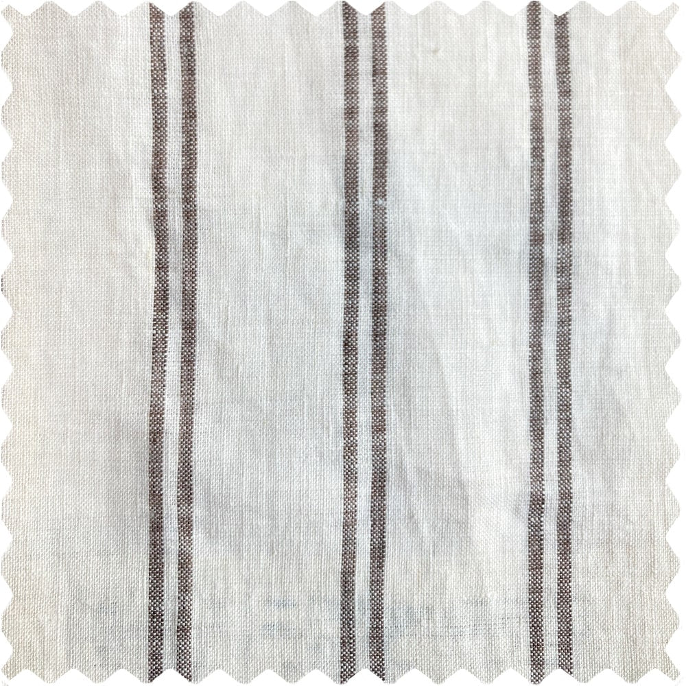 Voss Pinstripe Linen Roman Shade