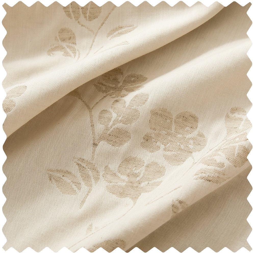 Erin - Delicate Floral Linen Cotton Curtains