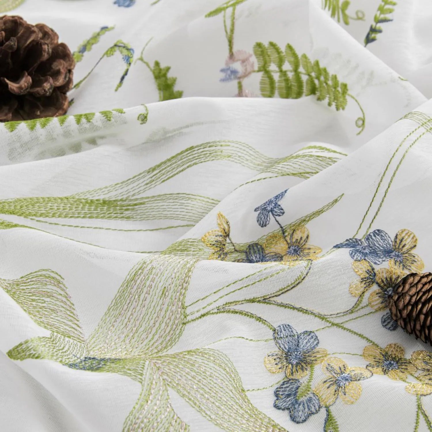 floral embroidered sheer curtains sunny-4