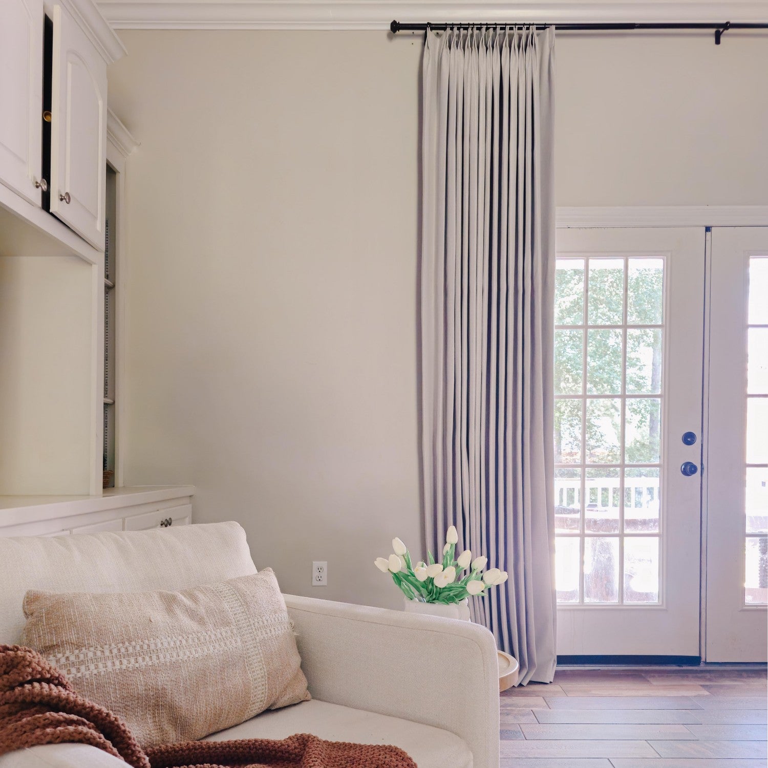 Aiden 100% Blackout Linen Textued Curtains