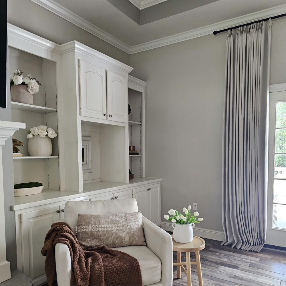 Aiden 100% Blackout Linen Textued Curtains