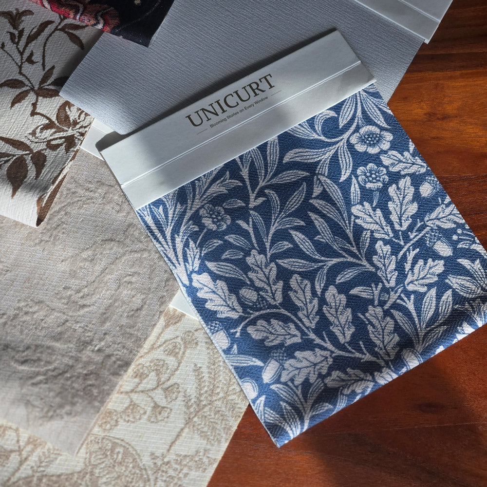Aino Botanical Custom Roman Shade