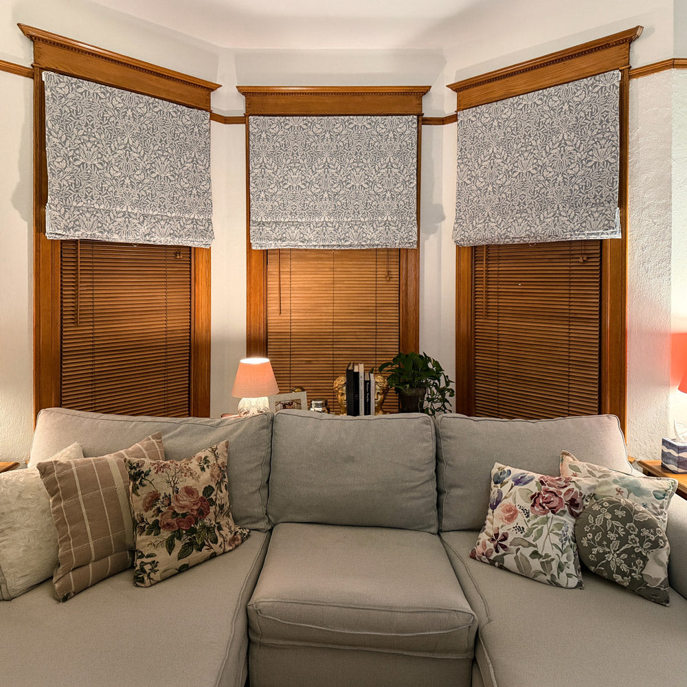 Aino Pastoral Style Floral Leaf Curtains