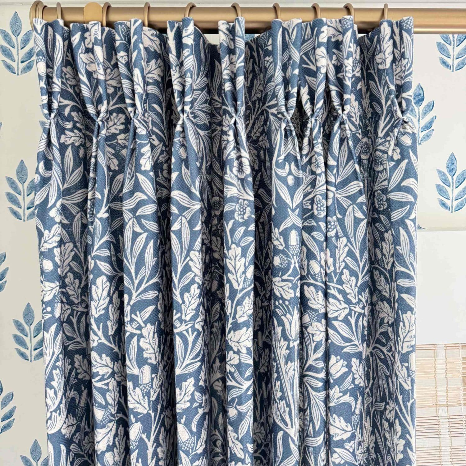 Aino Pastoral Style Floral Leaf Curtains