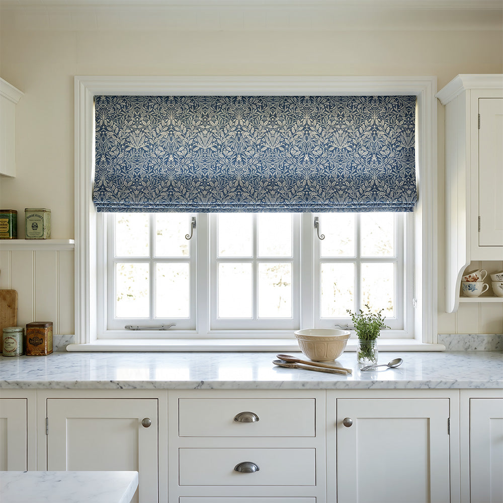 Aino Botanical Custom Roman Shade
