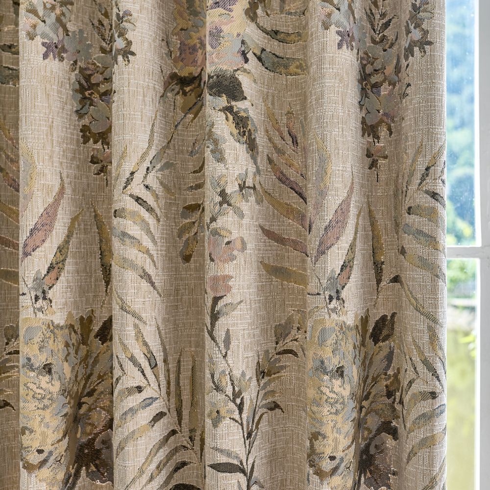 Ainsley Cottage Style Botanical Cotton Curtains