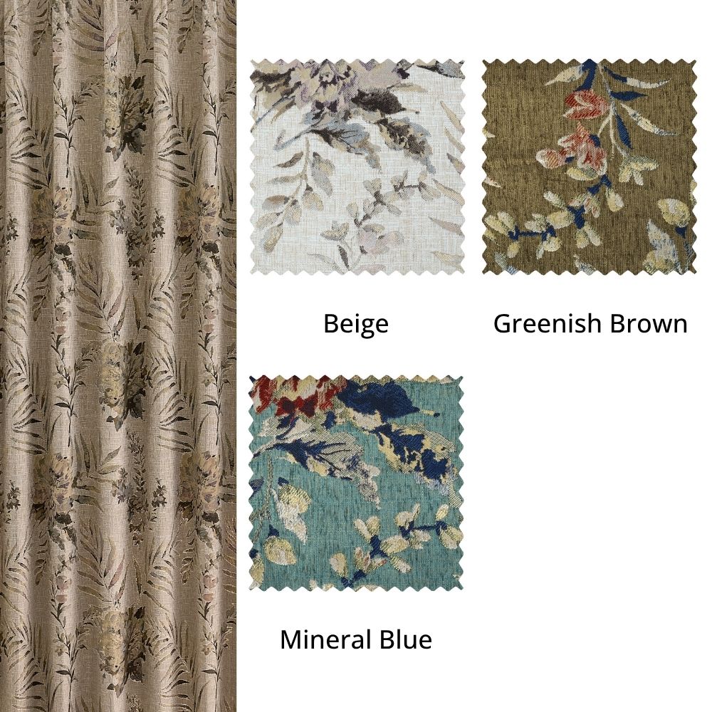 Ainsley Landhausstil Botanische Baumwollgardinen