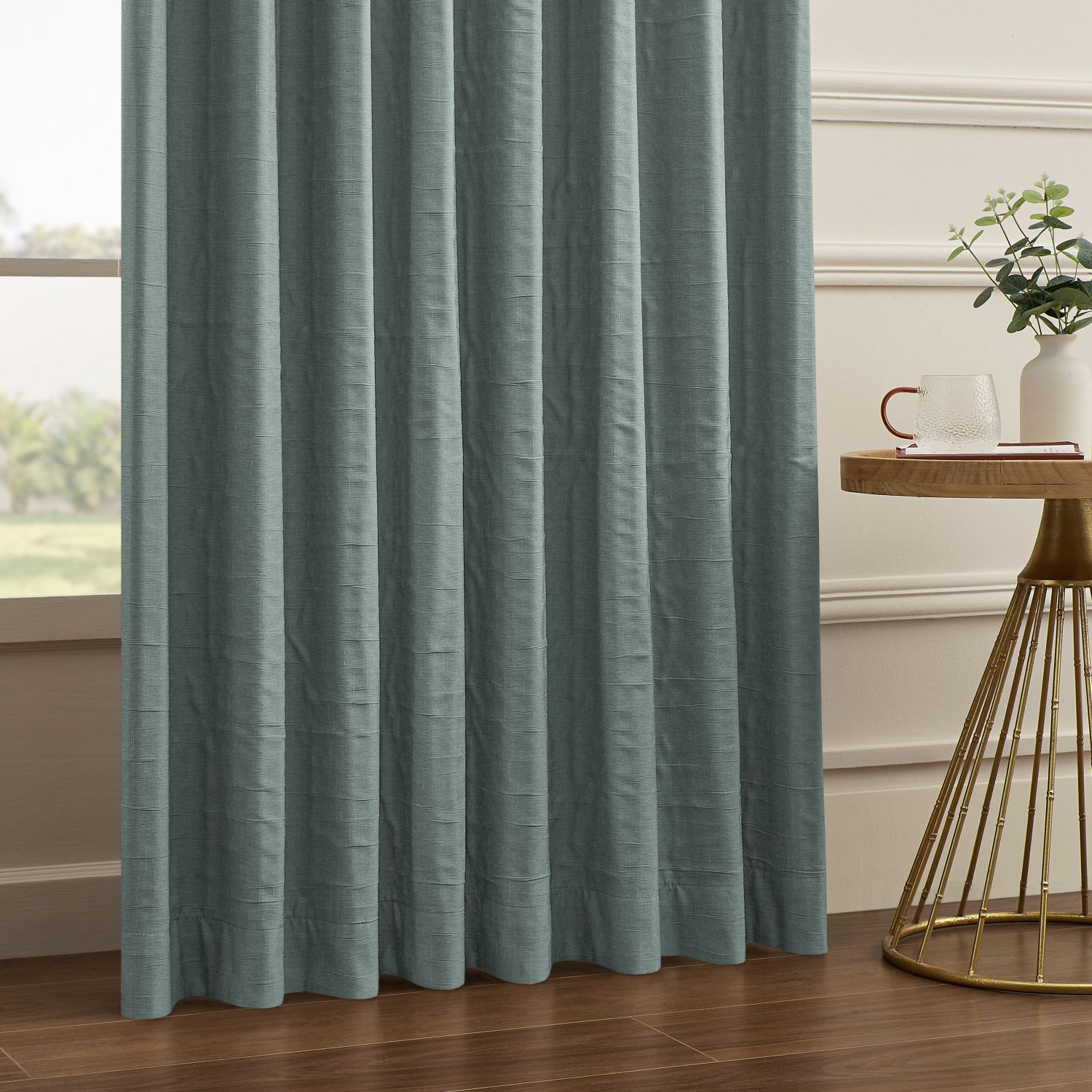 Alessi Wrinkle Design Blackout Cotton Curtains