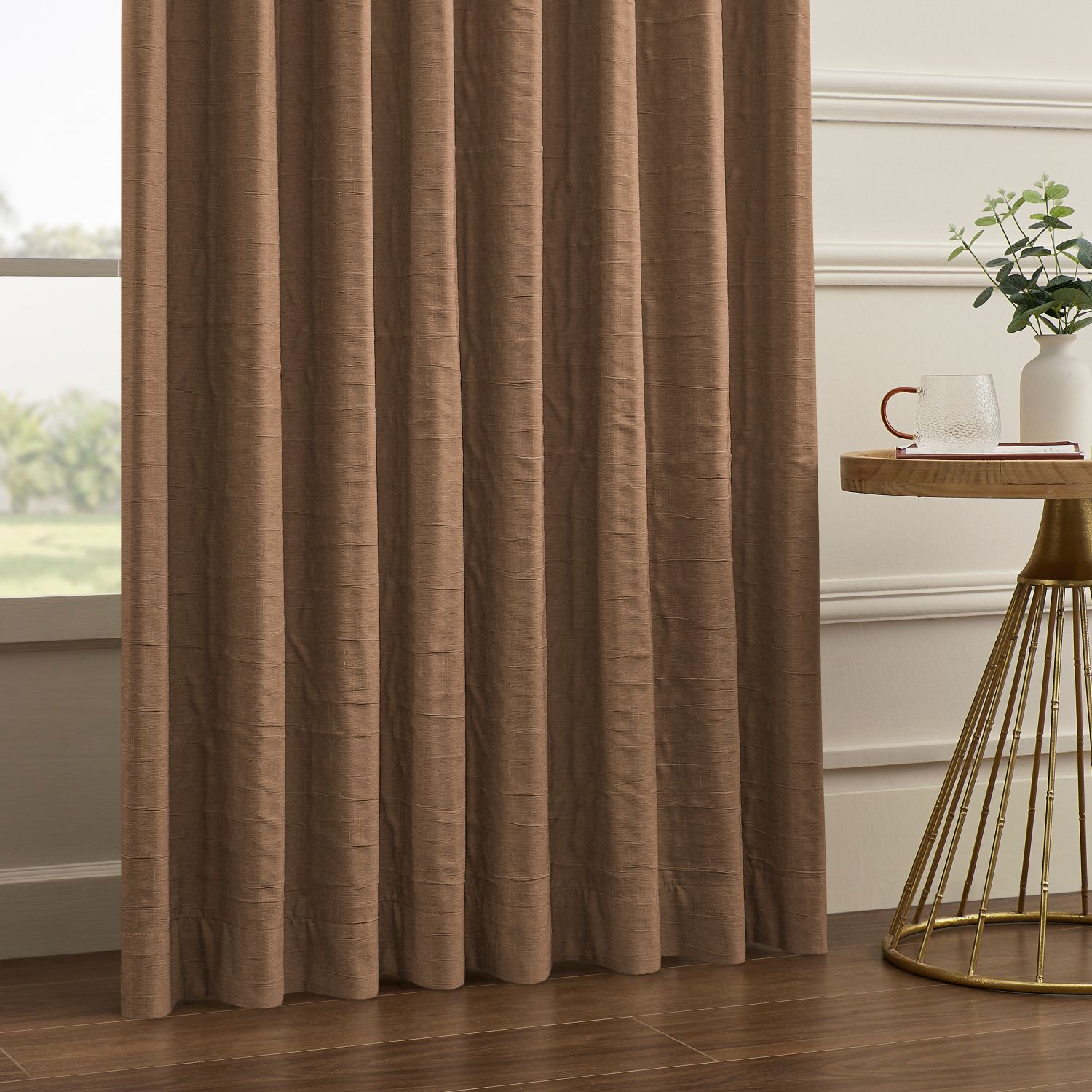 Alessi Wrinkle Design Blackout Cotton Curtains