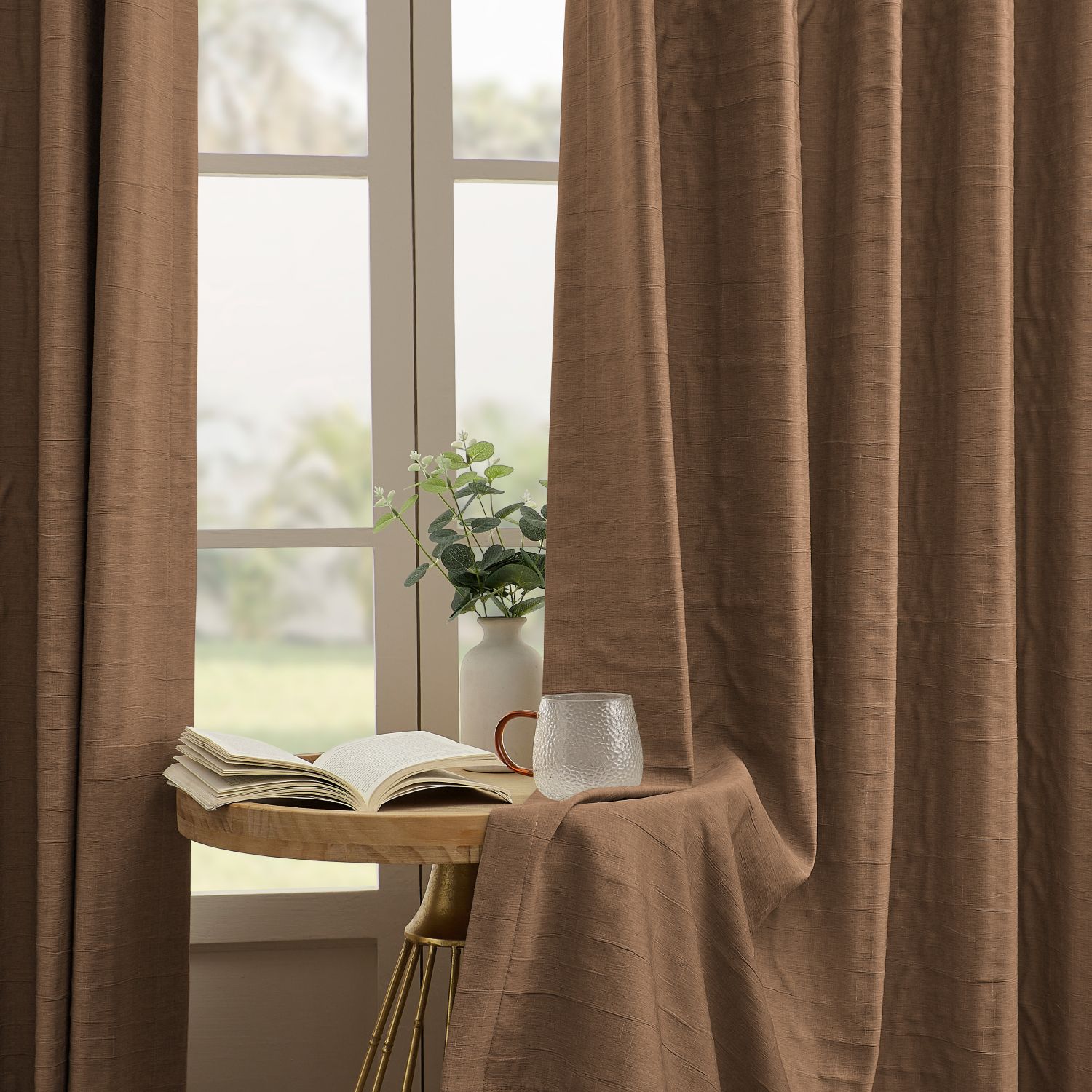 Alessi Wrinkle Design Blackout Cotton Curtains