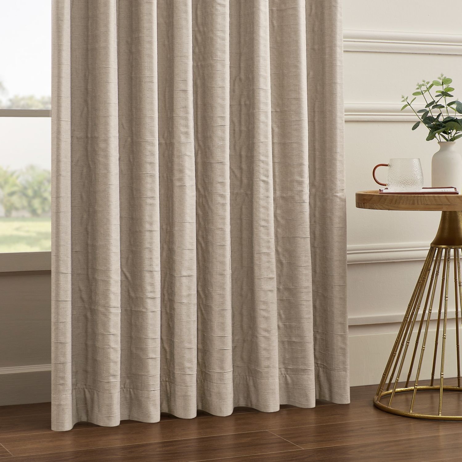 Alessi Wrinkle Design Blackout Cotton Curtains