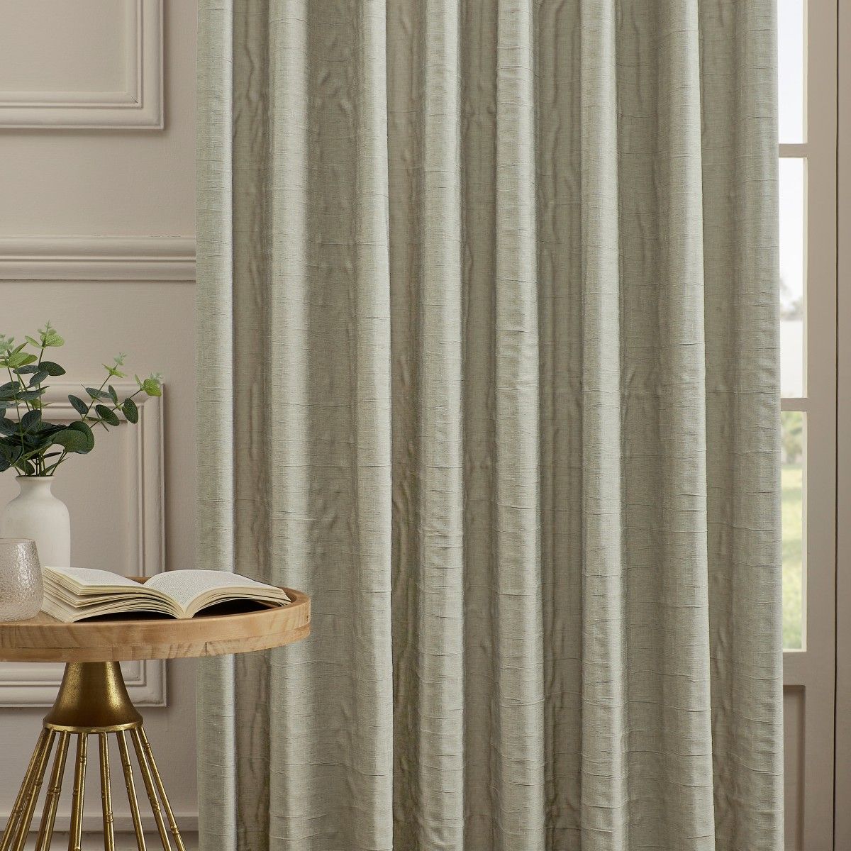 Alessi Wrinkle Design Blackout Cotton Curtains