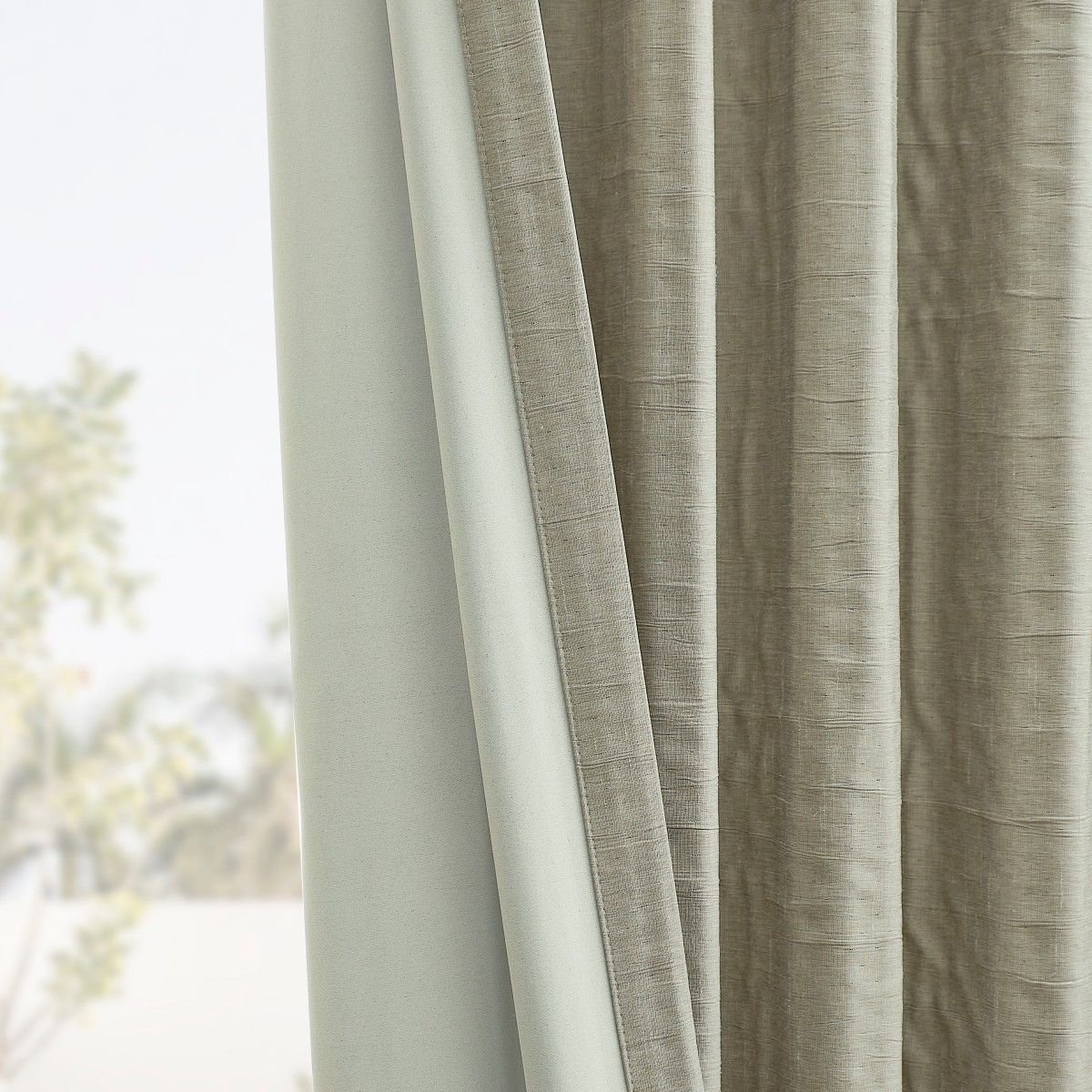 Alessi Wrinkle Design Blackout Cotton Curtains