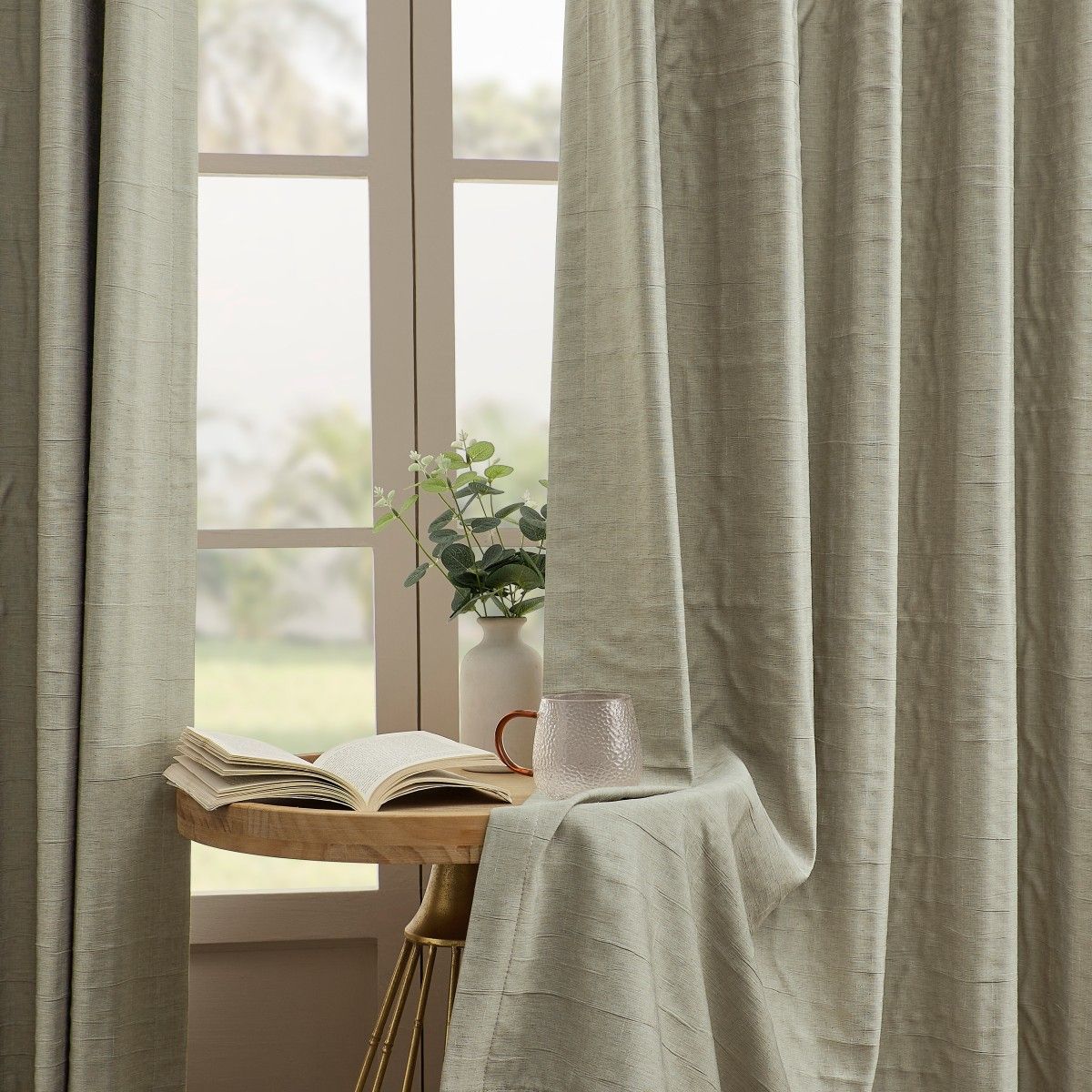 Alessi Wrinkle Design Blackout Cotton Curtains