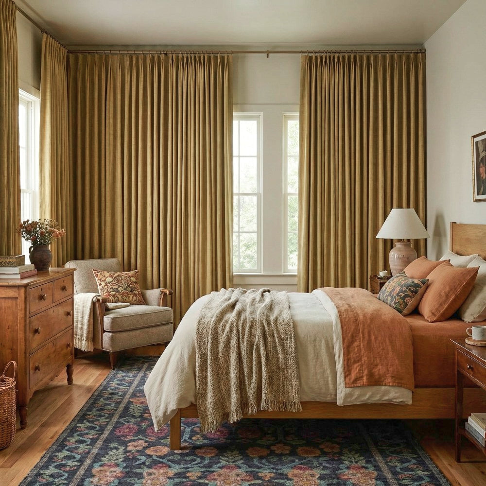 Alessi Wrinkle Design Blackout Cotton Curtains