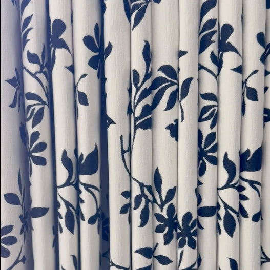 Alibi Neutral Style Subtle Leaf Patterned Curtains