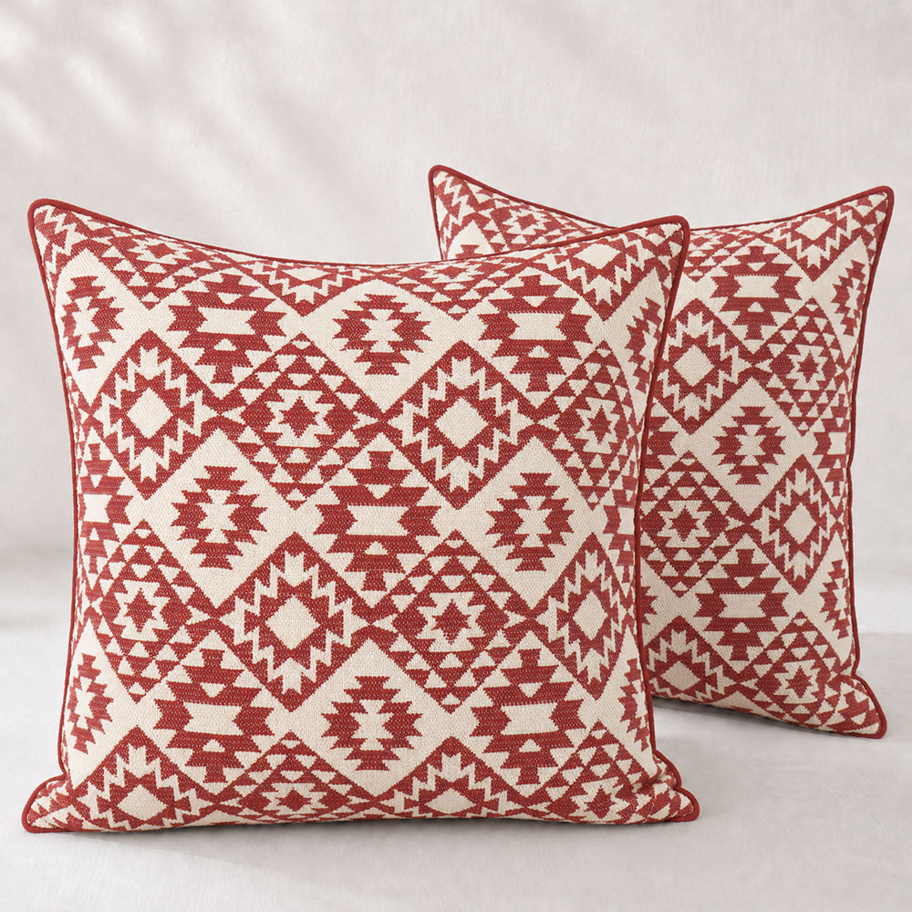 Housse de coussin tissée géométrique Alpine Holiday