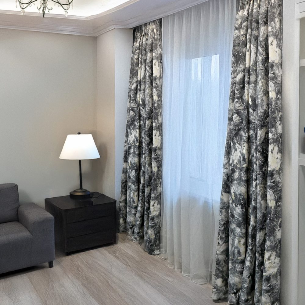 Amos Abstract Modern Floral Curtains