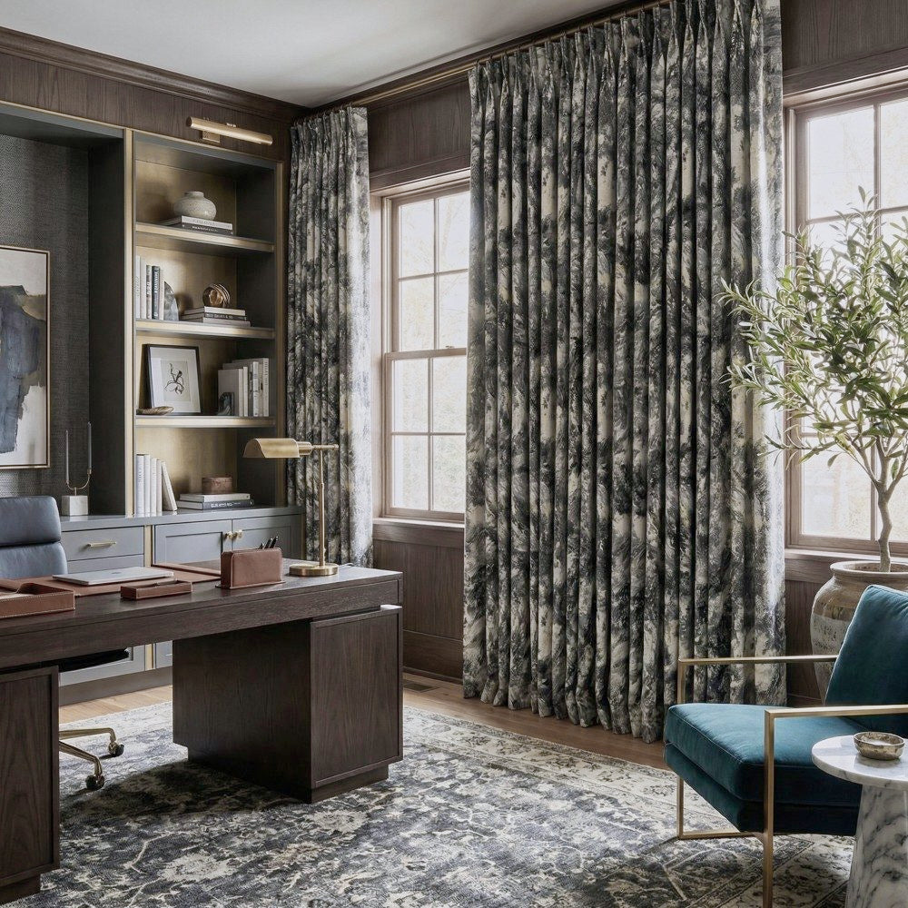 Amos Abstract Modern Floral Curtains