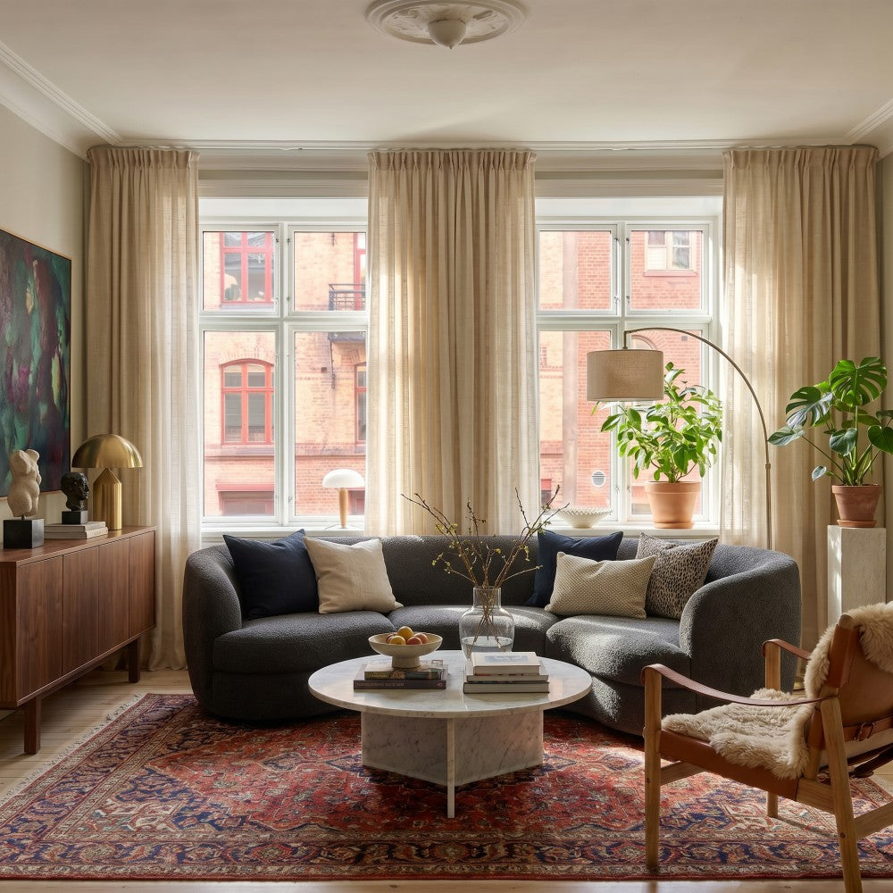 Arabella Classic Linen Blend Curtains