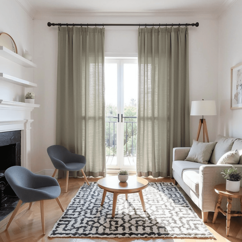 Arabella Classic Linen Blend Curtains
