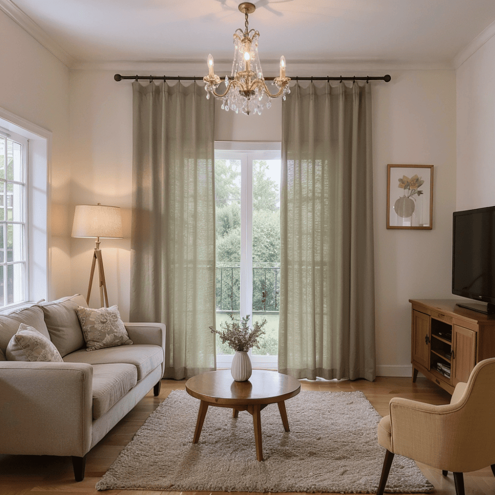 Arabella Classic Linen Blend Curtains