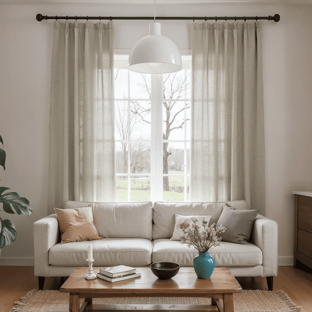 Arabella Classic Linen Blend Curtains