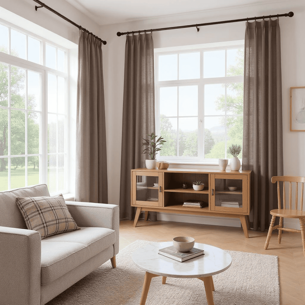 Arabella Classic Linen Blend Curtains