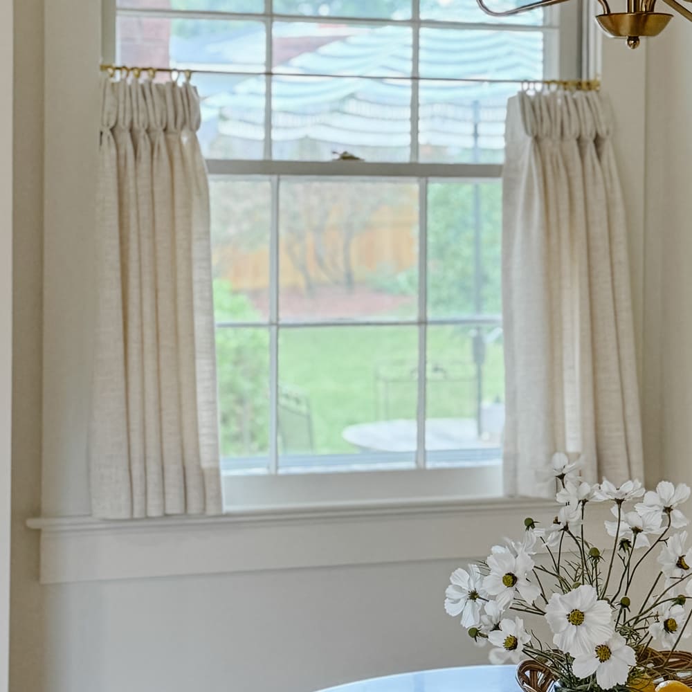 Arabella Linen Blend Cafe Curtains