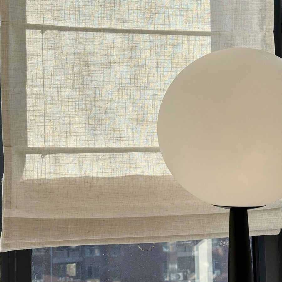 Arabella Light Linen Roman Shade