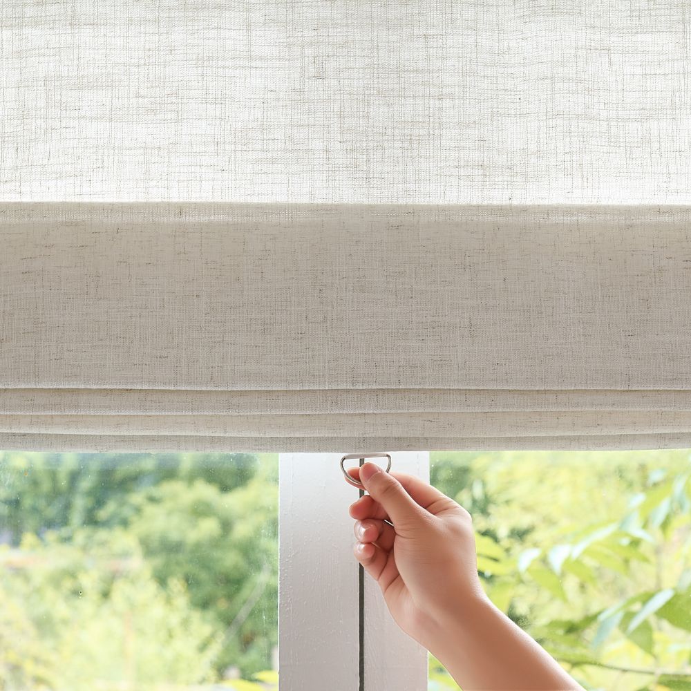 Arabella Light Linen Roman Shade