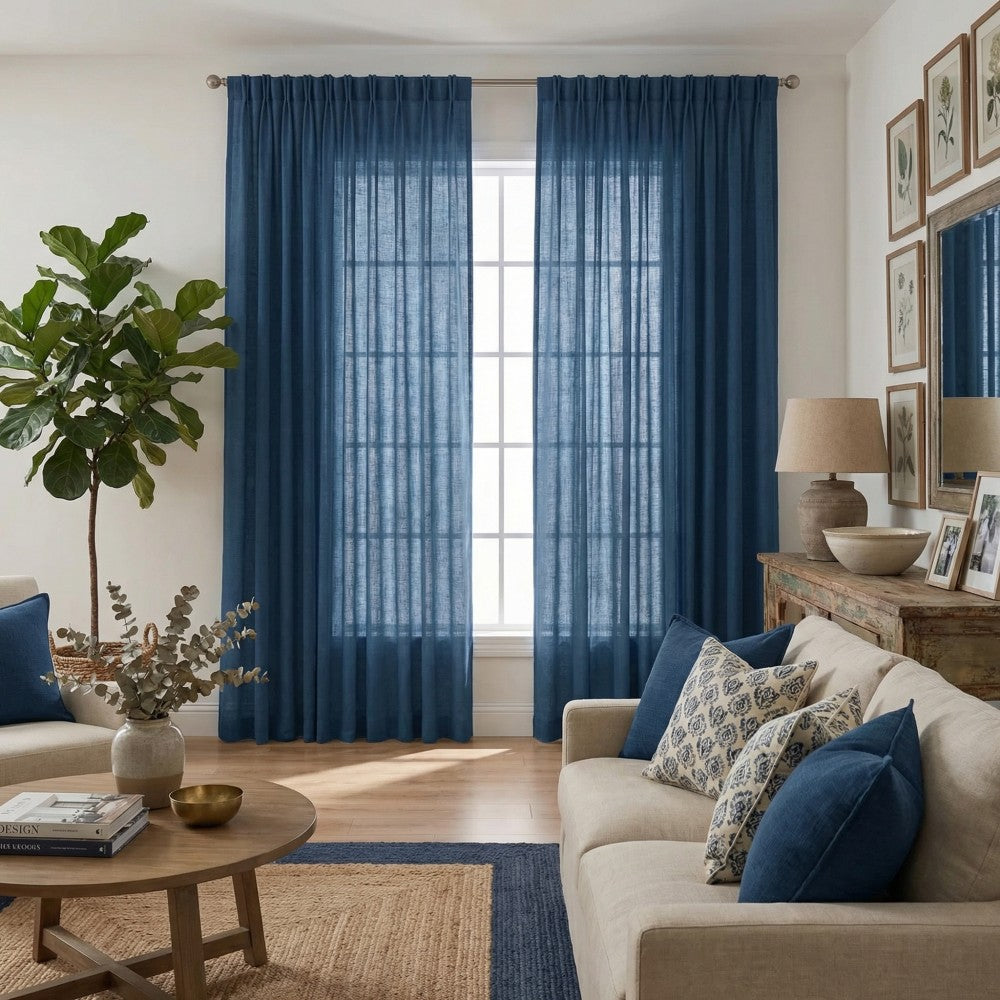 Arabella Classic Linen Blend Curtains