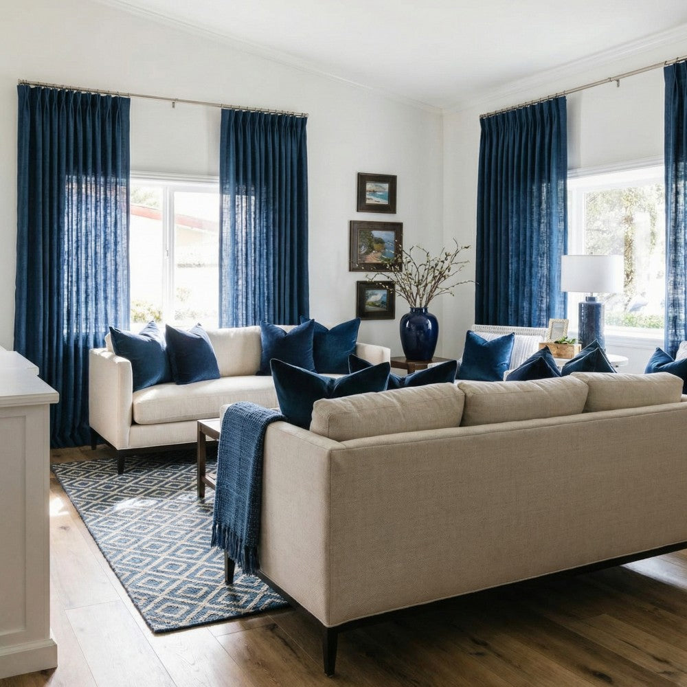 Arabella Classic Linen Blend Curtains