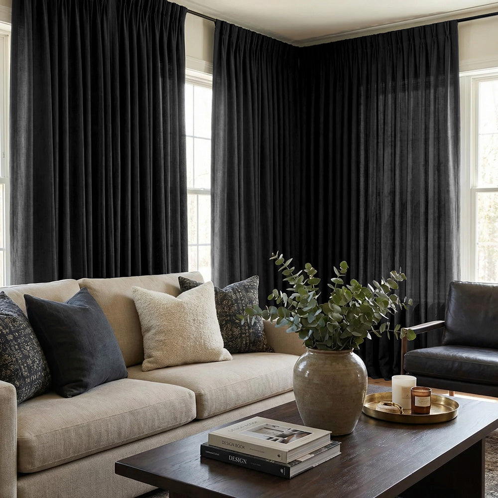 Arabella Classic Linen Blend Curtains